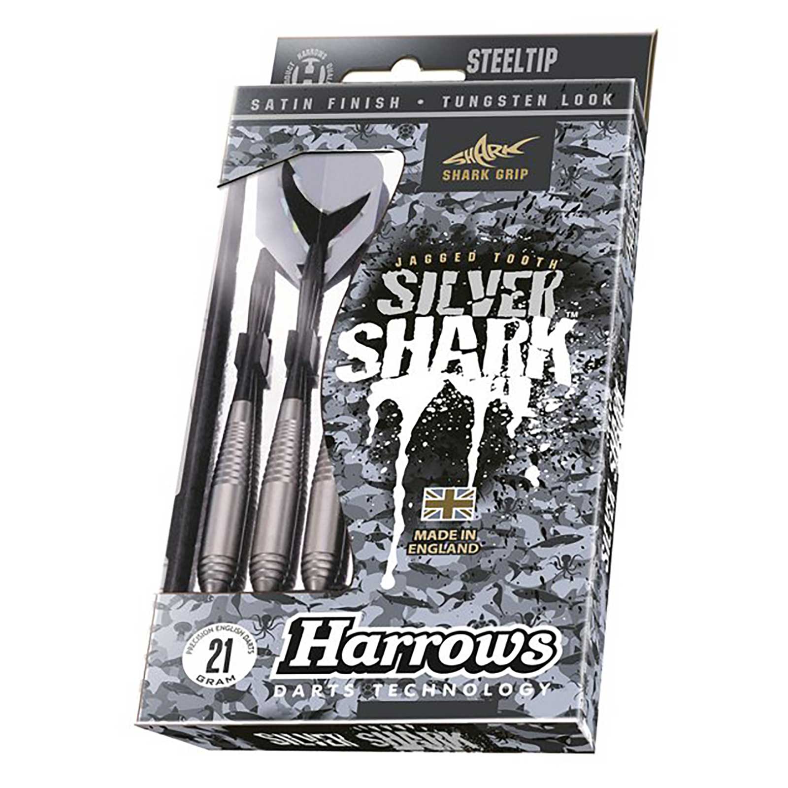 Harrows Silver Shark Steeltip Darts - 21g - Image 3